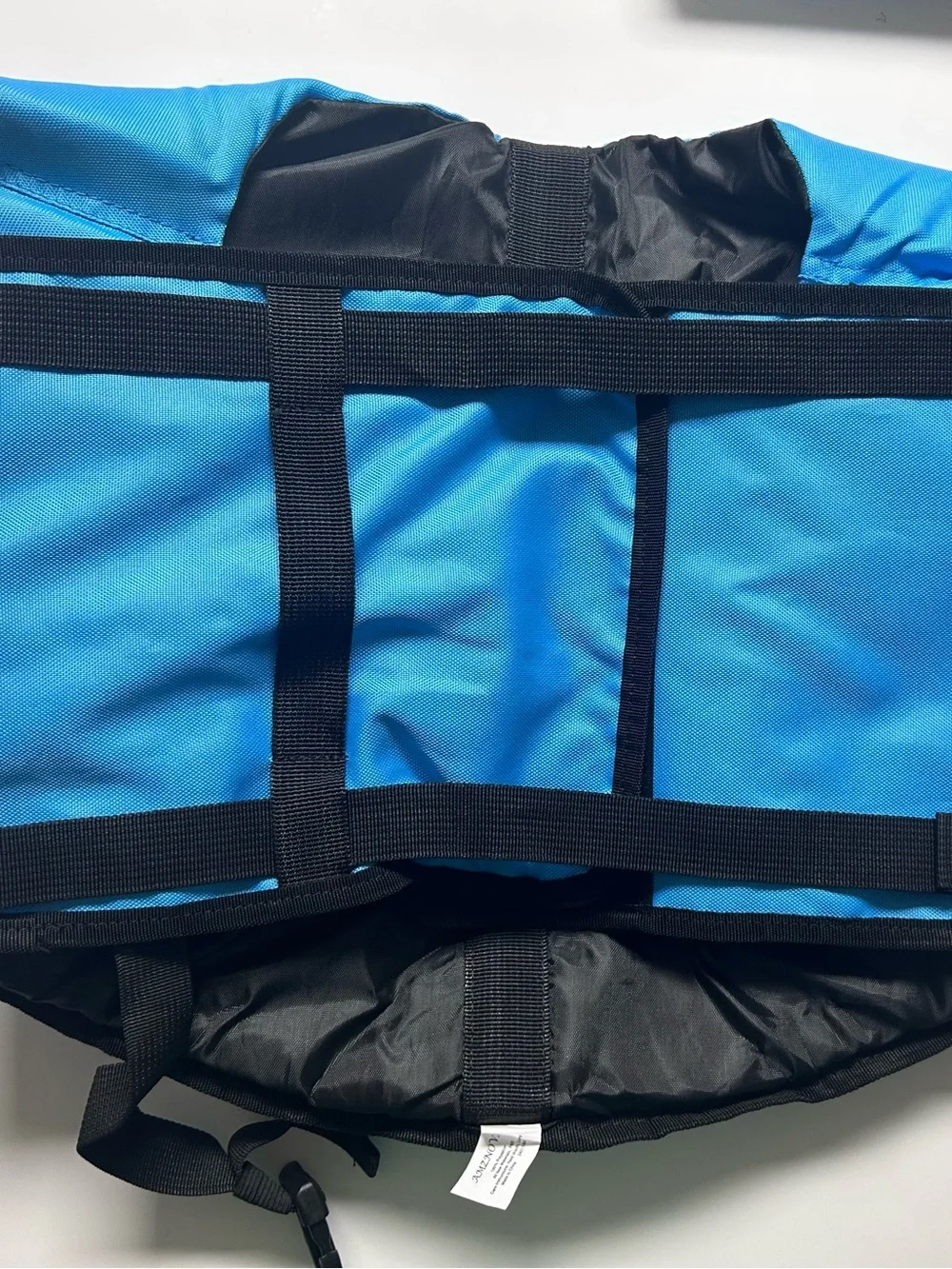 Blue dog swimming vest